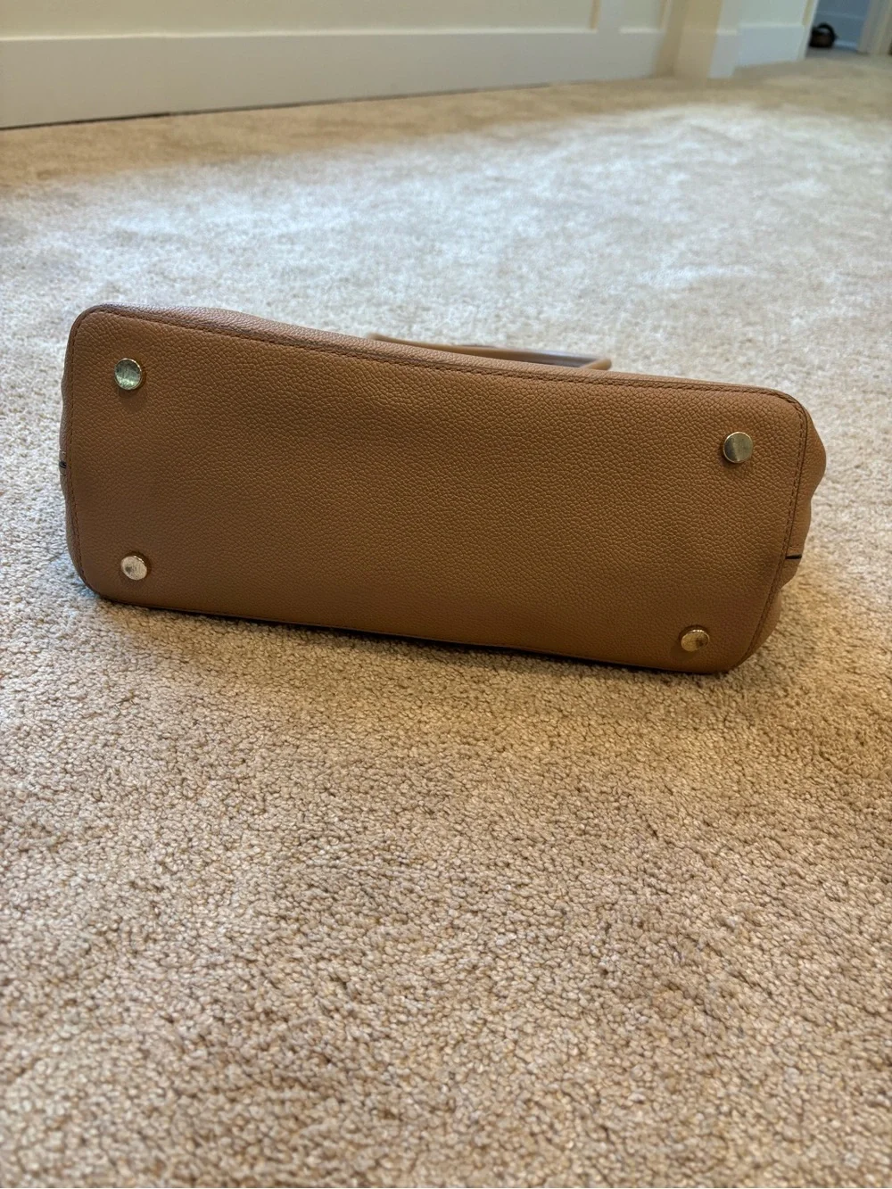 kate spade tan pebble leather satchel